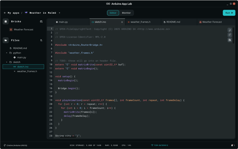 Arduino App Lab