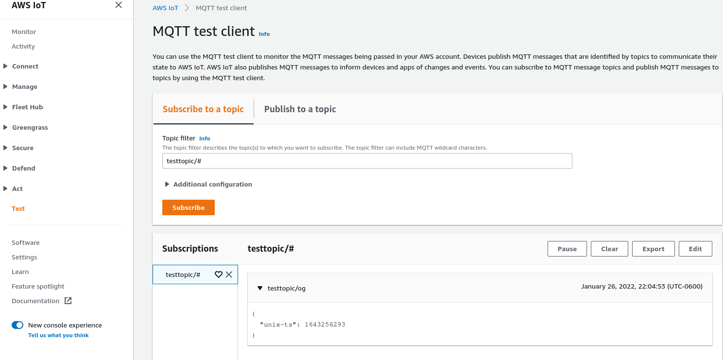 MQTT Test Client