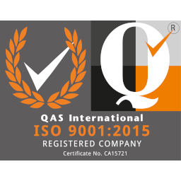 QAS ISO9001 certification badge