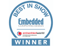 Best in Show award badge from Embedded Computing Design.